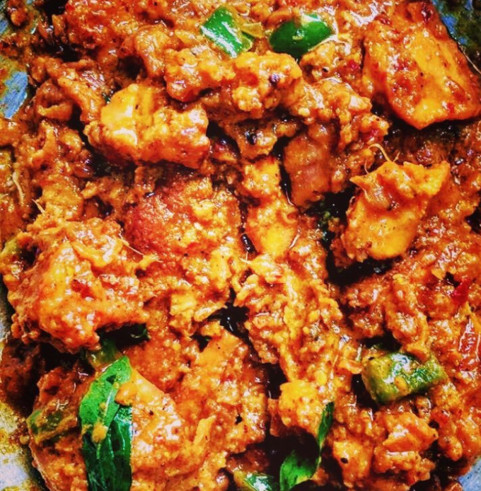 Chicken cooked in Peri peri sauce